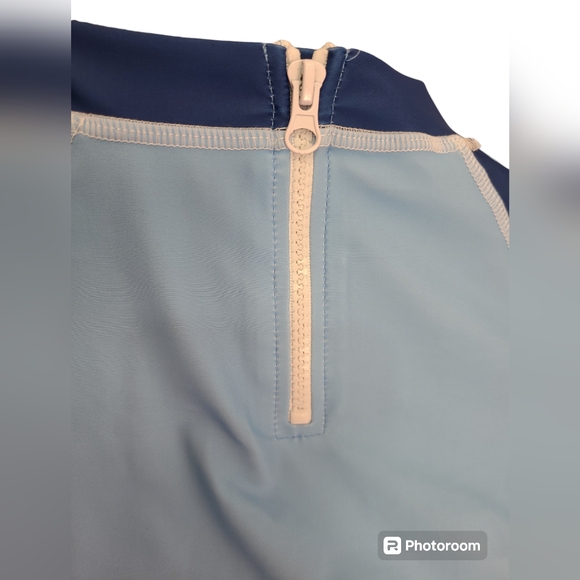 Kids Two Piece Cartoon Shark Print Short Sleeve Swimsuits UV Rash Guard Size 14 - Picture 4 of 12